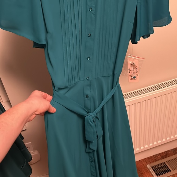 Teal Nanette Lepore Collared Dress - Picture 4 of 5